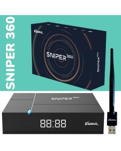 FREE GIFT! Xsarius Sniper 360 OTT FULL HD LINUX HEVC H.265 Media Player 