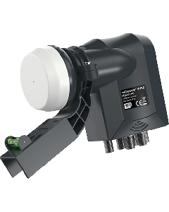 Labgear Visiblewave | VHK6 Satellite Hybrid LNB 6 Outputs SKY Q Compatible. Includes Fitted 40mm Mk4 Bracket with Level 