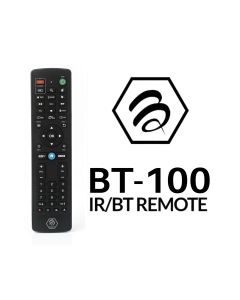 Buzztv BT-100 Dual Bluetooth + IR Remote with Backlit Light Buttons Learning Remote (Lazer Cut Design) 
