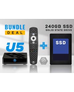 Buzztv U5 UHD 4K with 240GB SSD installed | Android 11 | Wi-Fi 6 | 4GB RAM | 32GB eMMC Storage