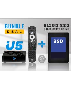 Buzztv U5 UHD 4K with 512GB SSD installed | Android 11 | Wi-Fi 6 | 4GB RAM | 32GB eMMC Storage