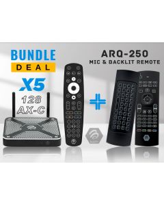 FREE GIFT - Buzztv X5 128 AX-C Android 11 Media Player with Microphone Backlit Air Mouse Keyboard Remote