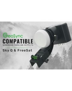 GeoSync Twin Wideband LNB for SKY Q & Freesat
