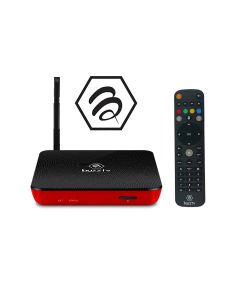Buzztv XPL3000 UHD 4K Sporty Red Carbon - 5G Wi-Fi - 2GB RAM and 8GB Storage Android 7.1 Media Player
