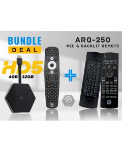 Buzztv HD5 UHD 4K Android 11 Stick 4GB /32GB with Backlit Microphone Air Mouse