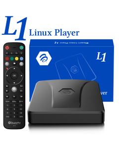 Buzztv Linux L1 Player - Buzztv 6 Lite – Ultra HD 4K Linux OS - 2GB RAM & 8GB Storage Dual Band 5G 