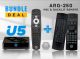 Buzztv U5 UHD 4K with ARQ-250 Backlit Microphone Air Mouse | Android 11 | Wi-Fi 6 | 4GB RAM | 32GB eMMC Storage
