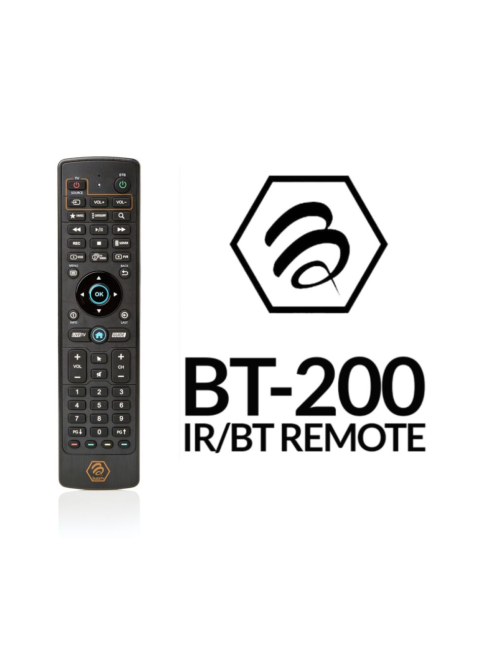 Genuine BuzzTV BT200 Backlit Light Dual Bluetooth and IR Learning