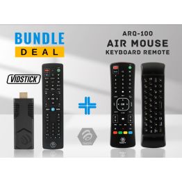 BuzzTV Vidstick 4K UHD Android 9 Stick - 2GB RAM | 16GB Storage PLUS ARQ-100 AIR MOUSE KEYBOARD REMOTE!