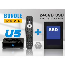 Buzztv U5 UHD 4K with 240GB SSD installed | Android 11 | Wi-Fi 6 | 4GB RAM | 32GB eMMC Storage