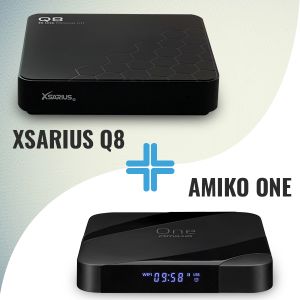 Xsarius Q8 and Amiko One Media Player – BUNDLE DEAL